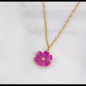 Kate Spade New York Daisy Purple Enamel Necklace